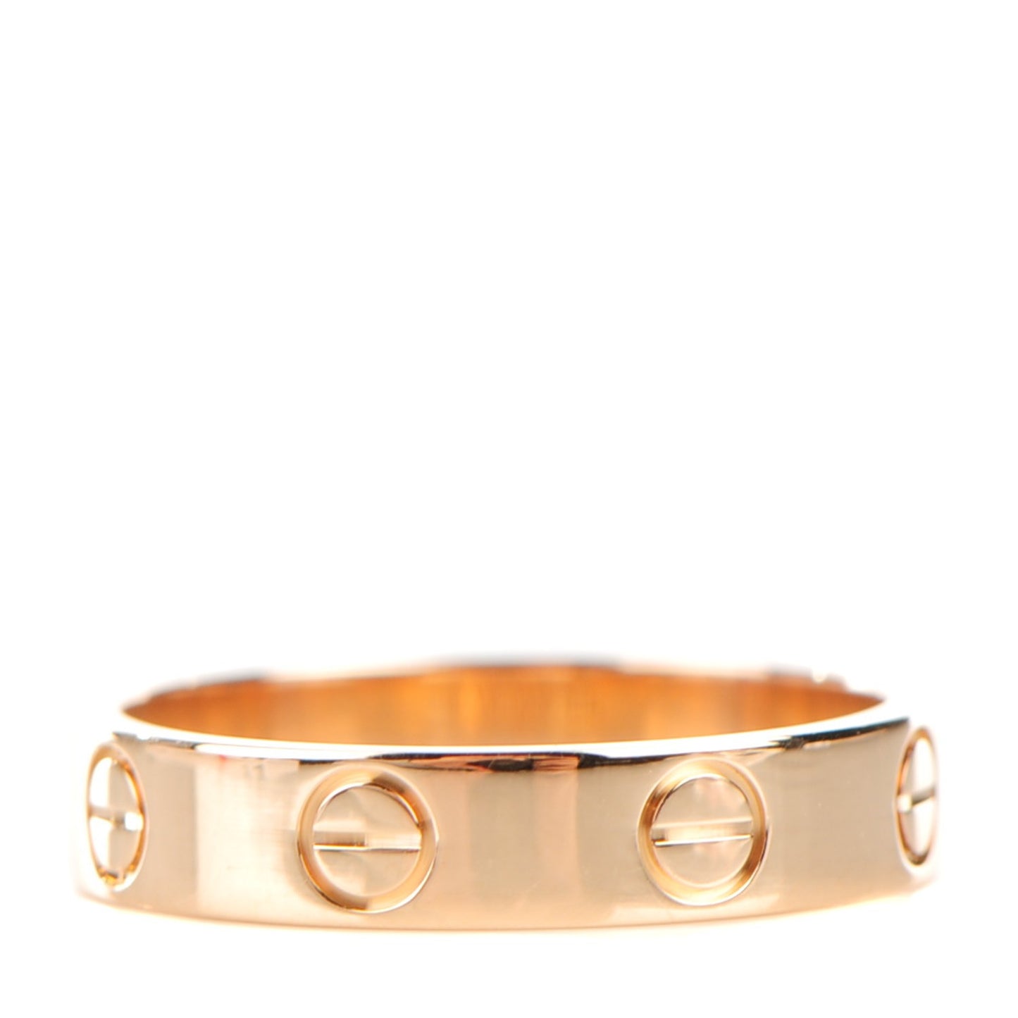 18K Pink Gold 4mm LOVE Wedding Band Ring 49 4.75