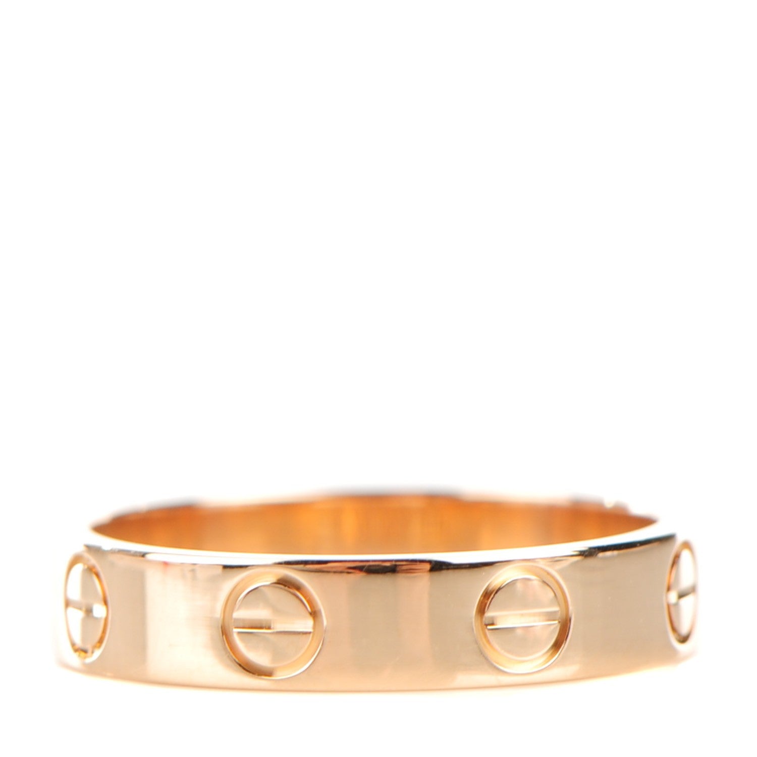 Cartier 18K Pink Gold 4mm LOVE Wedding Band Ring 49 4.75 1 of 4