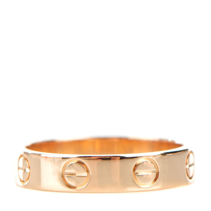 Cartier 18K Pink Gold 4mm LOVE Wedding Band Ring 49 4.75 1 of 4