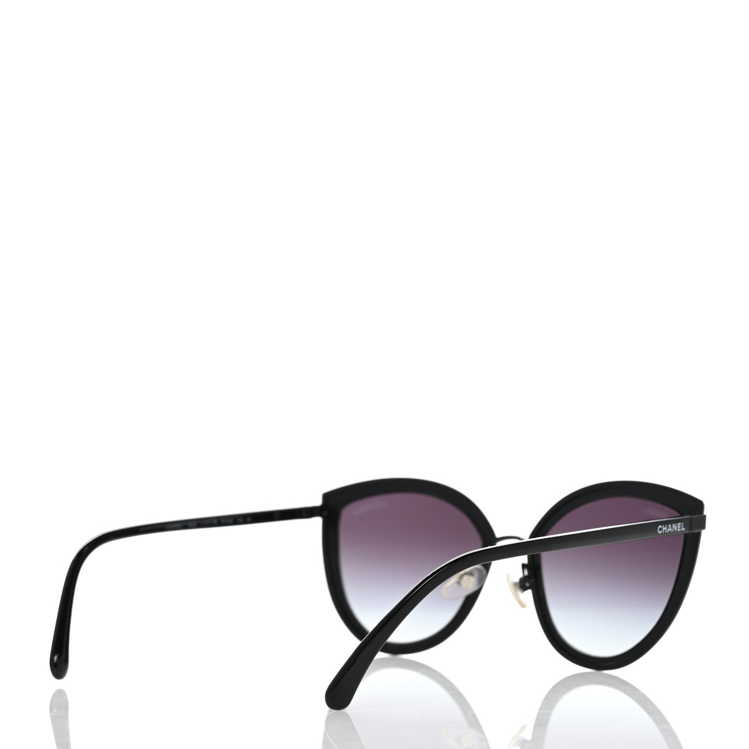 Chanel Cat Eye Sunglasses 4222 Black 4 of 8