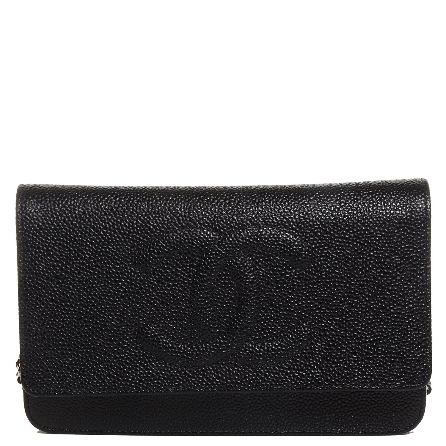 Chanel Caviar Timeless CC Wallet on Chain WOC Black 1 of 7