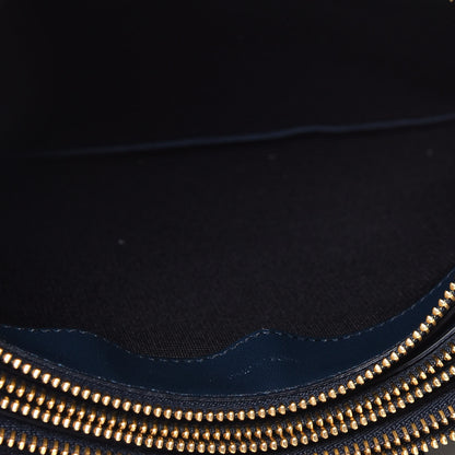 Celine Lambskin Large Trio Crossbody Bag Navy Blue 4 of 4