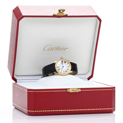 Cartier Stainless Steel 18K Yellow Gold Alligator 29mm Ronde Solo Quartz Watch 5 of 5