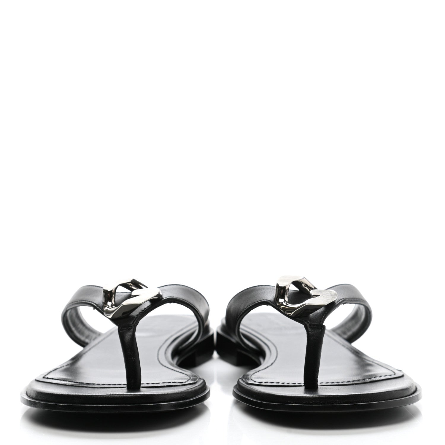 Givenchy Calfskin G Chain Sandals 36 Black 2 of 8