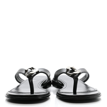 Givenchy Calfskin G Chain Sandals 36 Black 2 of 8