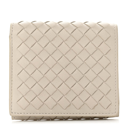 Bottega Veneta Nappa Intrecciato Tri-Fold Wallet White 1 of 9