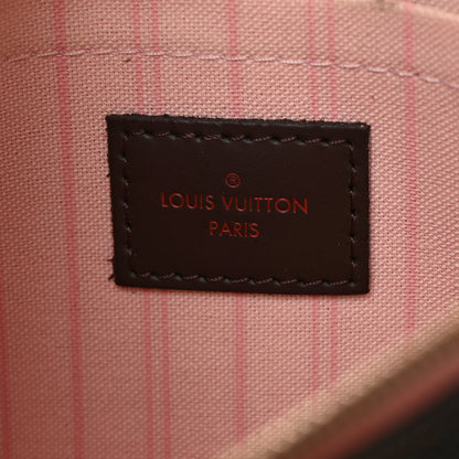 Louis Vuitton Damier Ebene Neverfull MM GM Pochette Rose Ballerine 6 of 8
