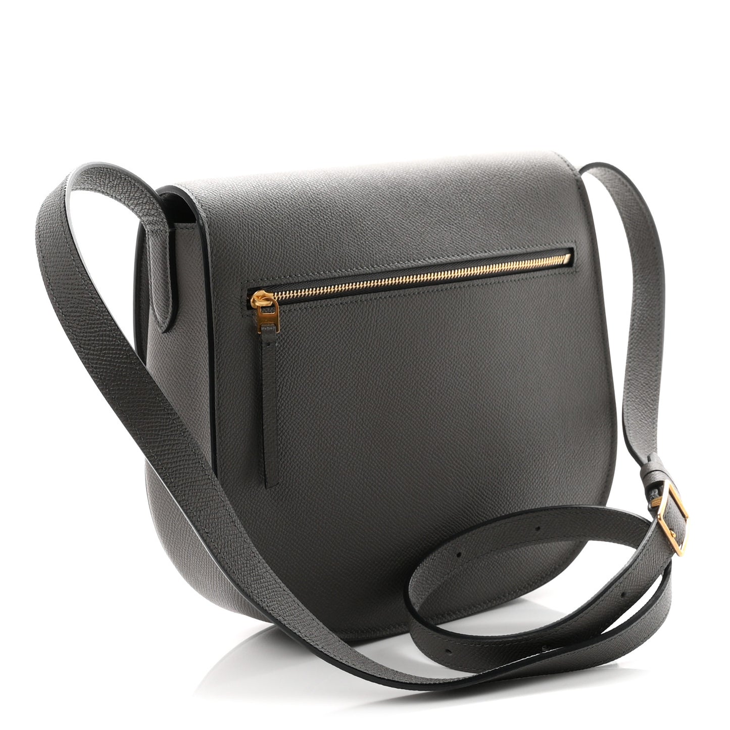 Baby Grained Calfskin Medium Trotteur Grey
