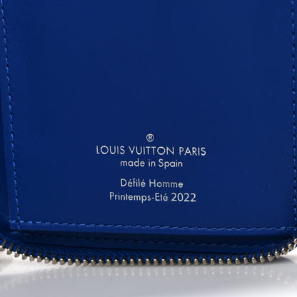 Louis Vuitton Taurillon Illusion Zippy Vertical Wallet Bleu Rose 6 of 9