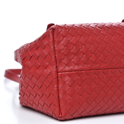 Bottega Veneta Nappa Intrecciato Small Cesta Tote Red 8 of 10