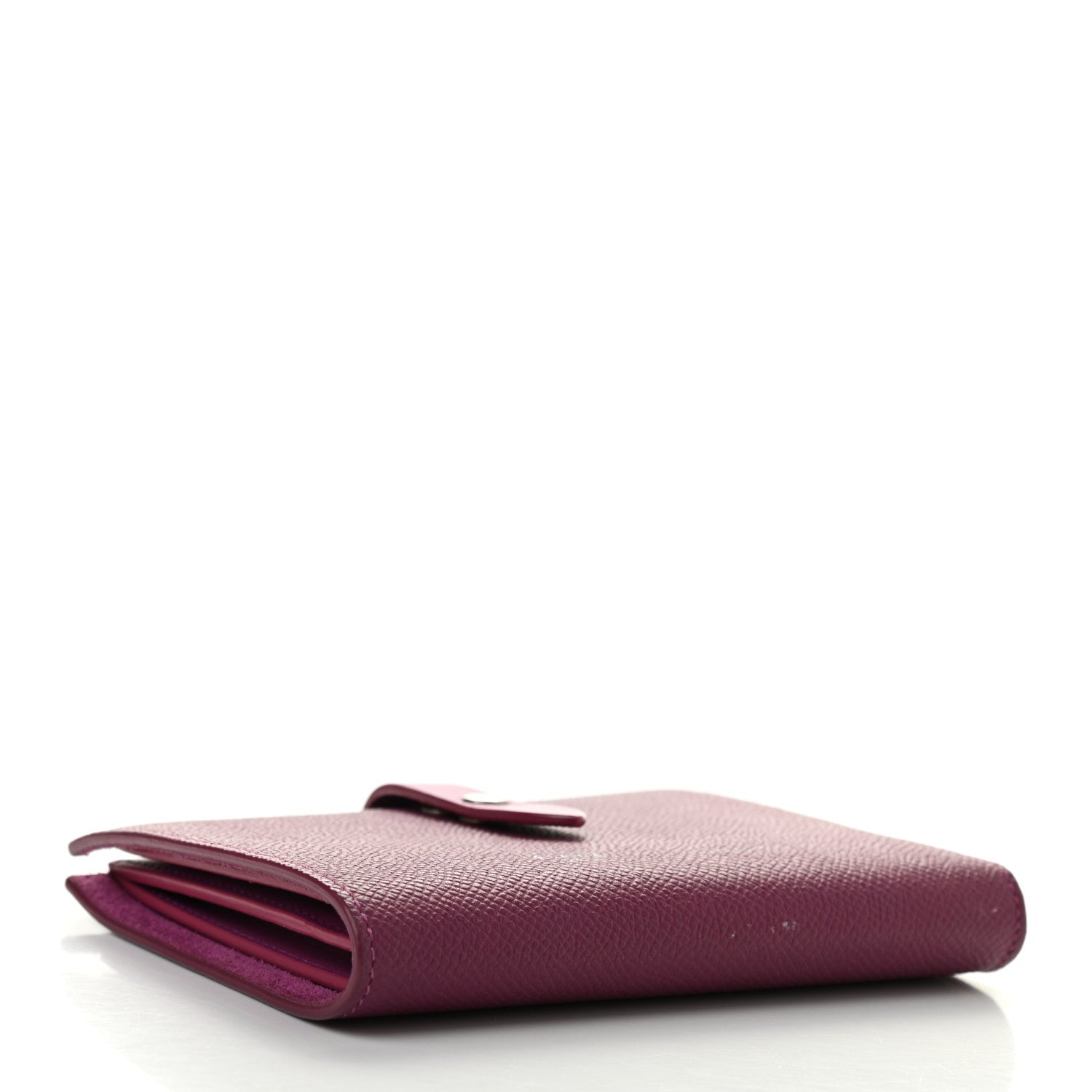 Celine Grained Calfskin Medium Multifunction Strap Wallet Magenta 4 of 14