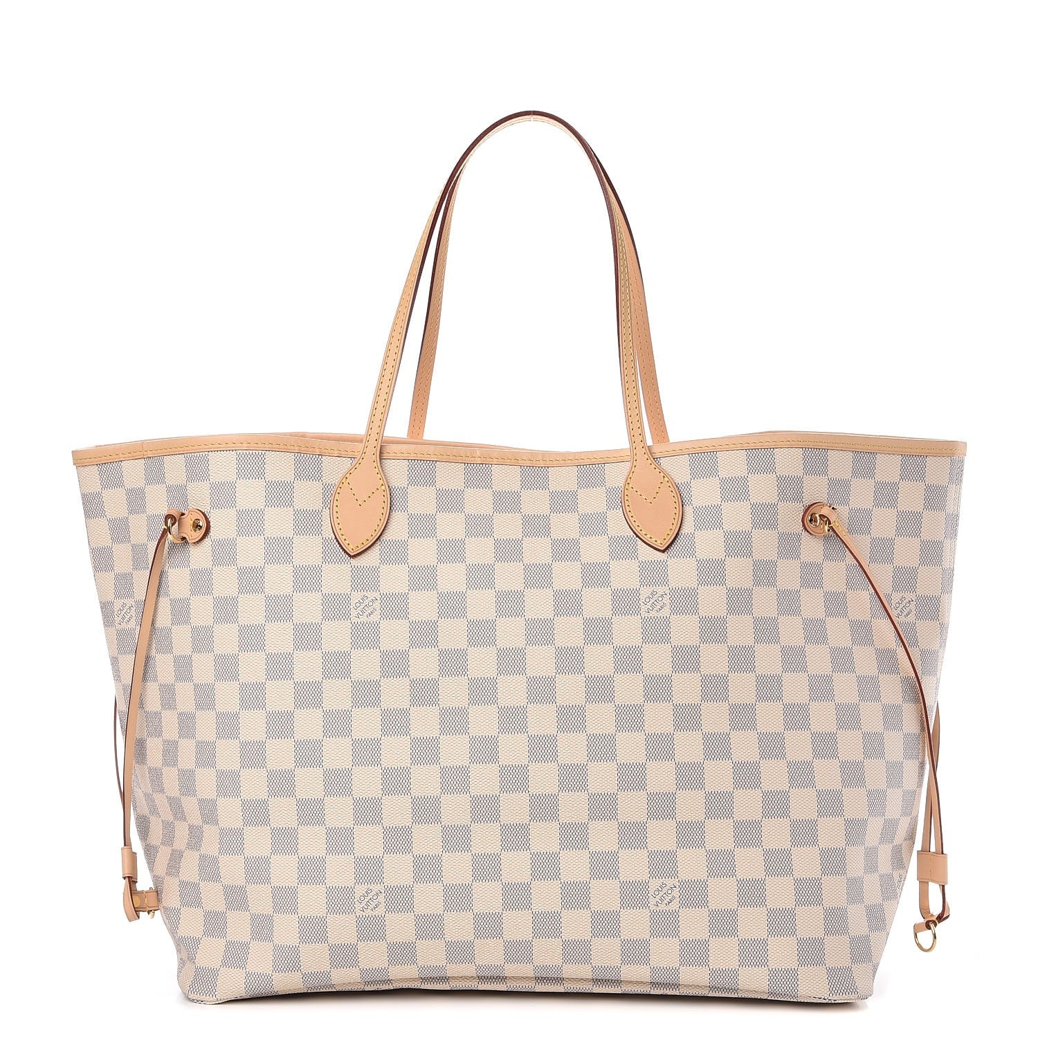 Louis Vuitton Damier Azur Neo Neverfull GM Rose Ballerine 1 of 8