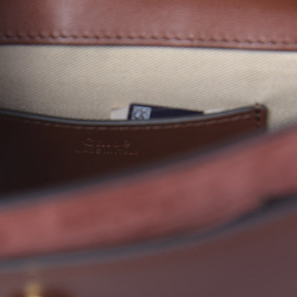 Chloe Calfskin Small Tess Bag Sepia Brown 6 of 9