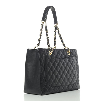 Chanel Caviar Quilted Grand Shopping Tote GST Black 2 of 5