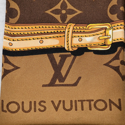 Louis Vuitton Silk Monogram Confidential Bandeau Brown 3 of 4