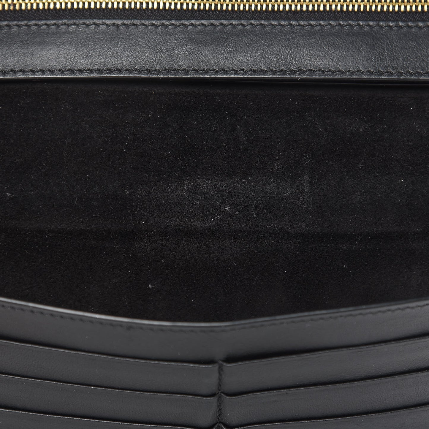 Lizard Calfskin Large Multifunction Strap Wallet Black