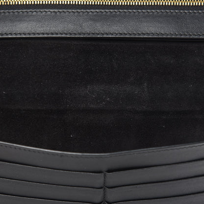 Celine Lizard Calfskin Large Multifunction Strap Wallet Black 12 of 14