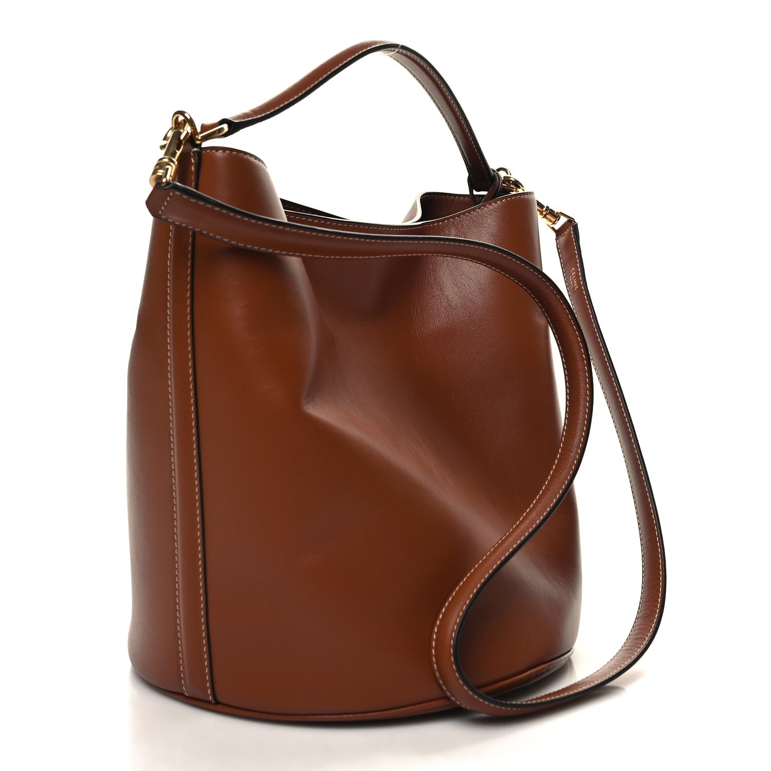 Celine Smooth Calfskin Bucket 16 Bag Tan 4 of 12
