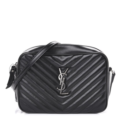 Saint Laurent Calfskin Matelasse Monogram Lou Camera Bag Black 1 of 10