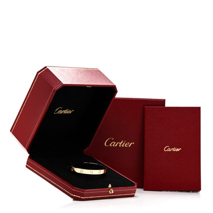Cartier 18K Yellow Gold LOVE Cuff Bracelet 17 4 of 4