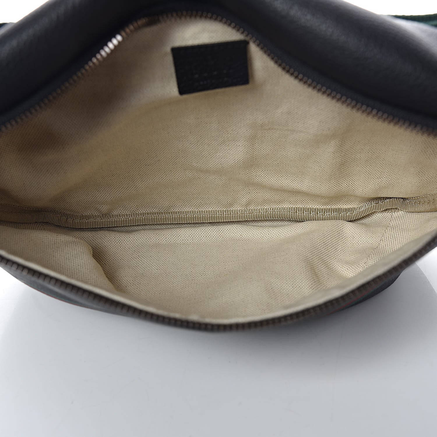 Gucci Grained Calfskin Logo Belt Bag Black 5 of 10