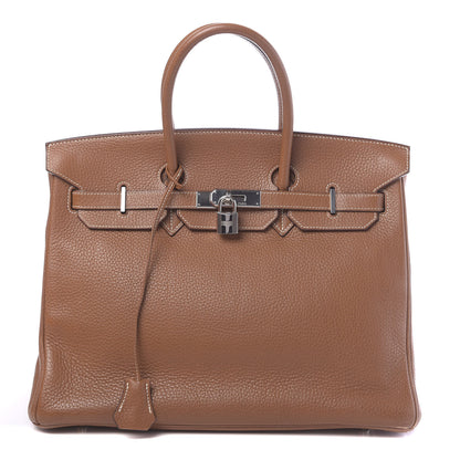 Hermes Togo Birkin 35 Gold 1 of 17