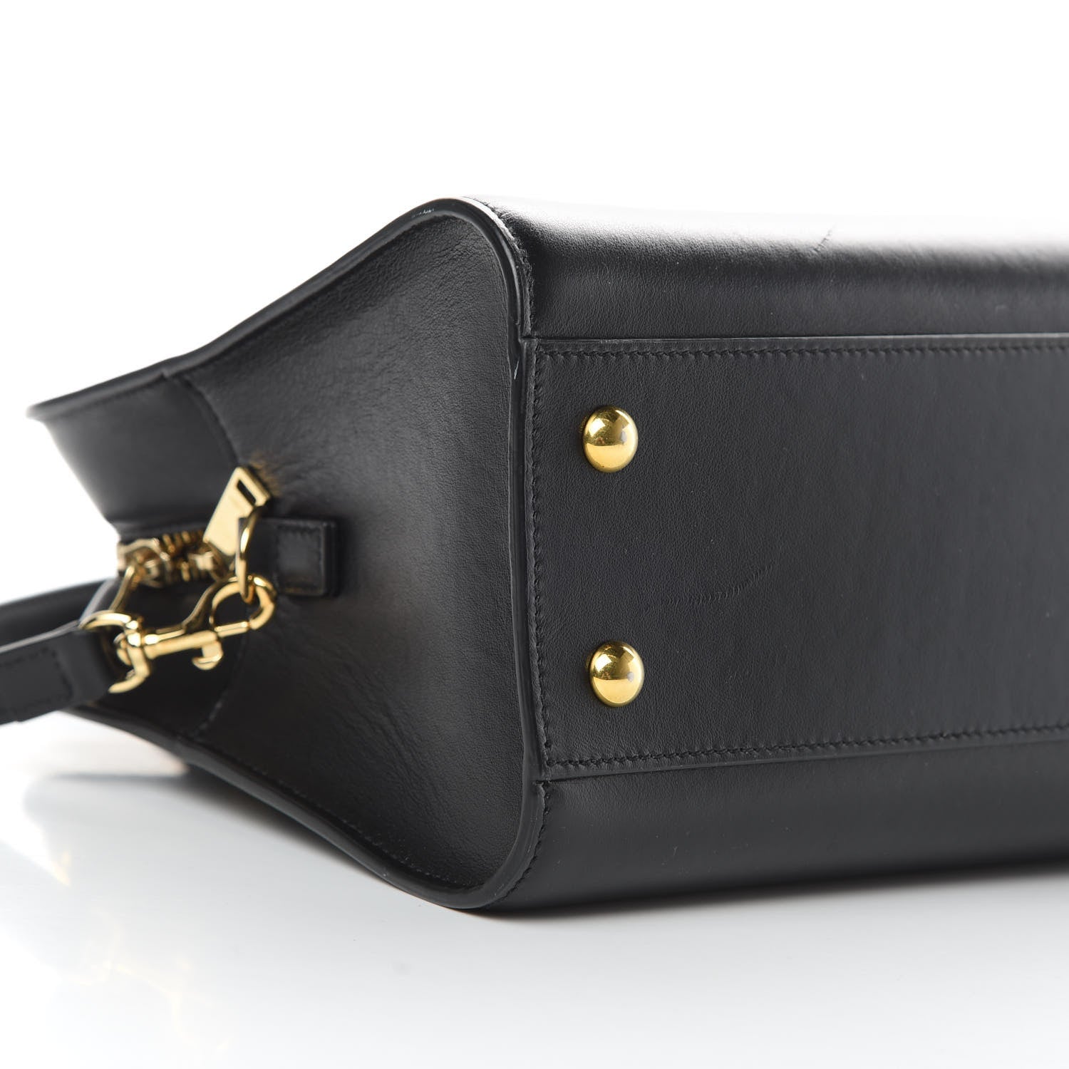 Saint Laurent Calfskin Monogram Baby Cabas Black 9 of 13