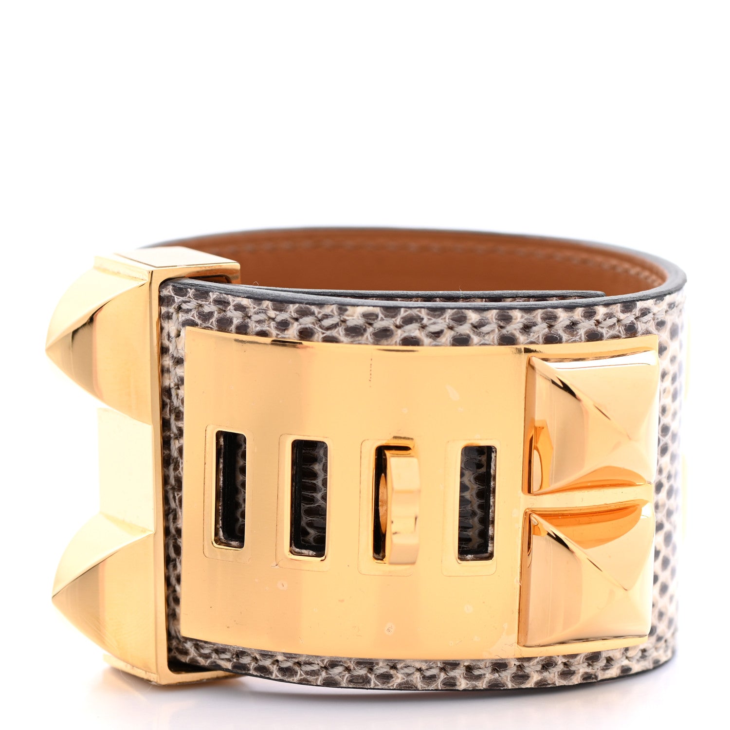 Hermes Lizard Collier De Chien CDC Bracelet T2 Ombre 3 of 7