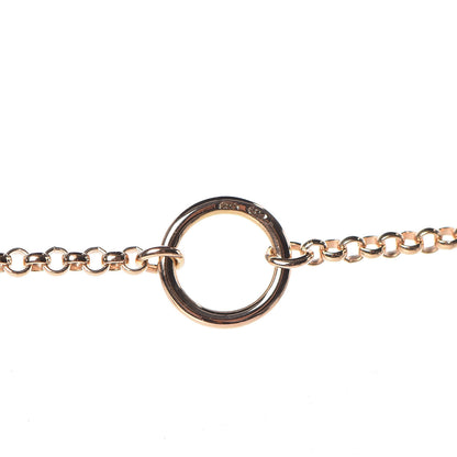 Hermes 18K Rose Gold Diamond Long Gambade Necklace 4 of 5