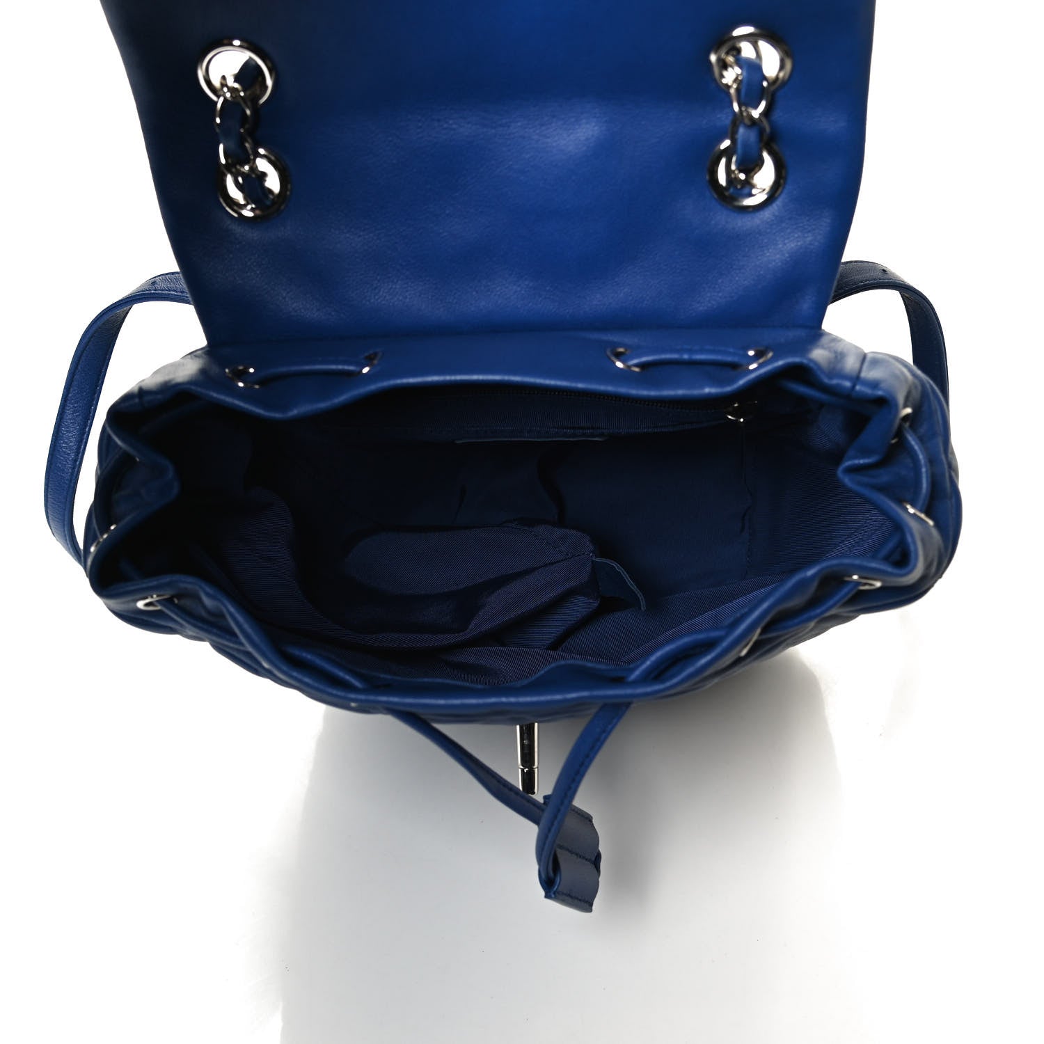 Chanel Lambskin Quilted Small Urban Spirit Backpack Blue 5 of 11