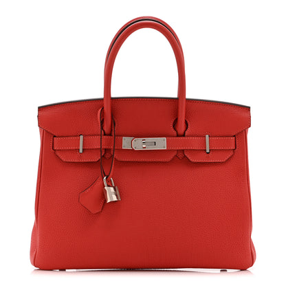 Hermes Togo Birkin 30 Rouge Pivoine 1 of 10