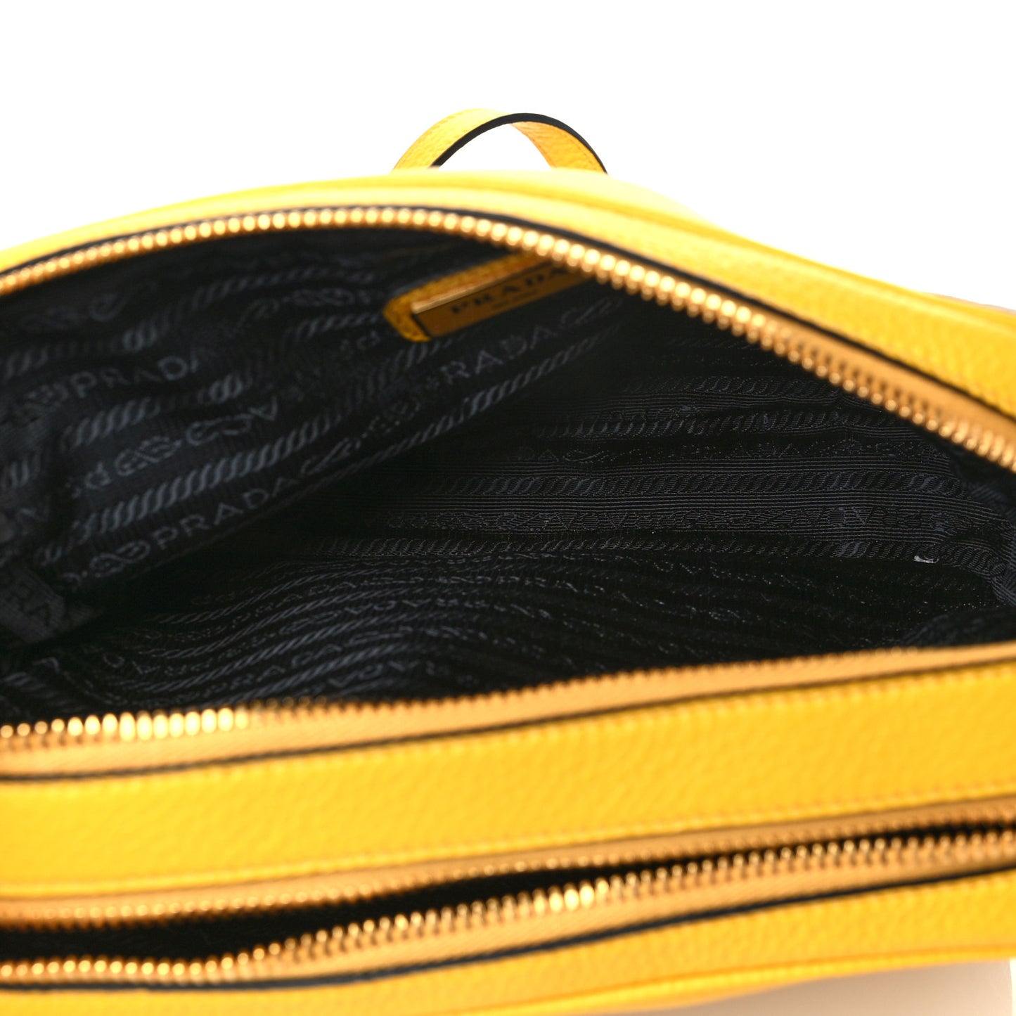 Vitello Daino Medium Double Zip Shoulder Bag Soleil