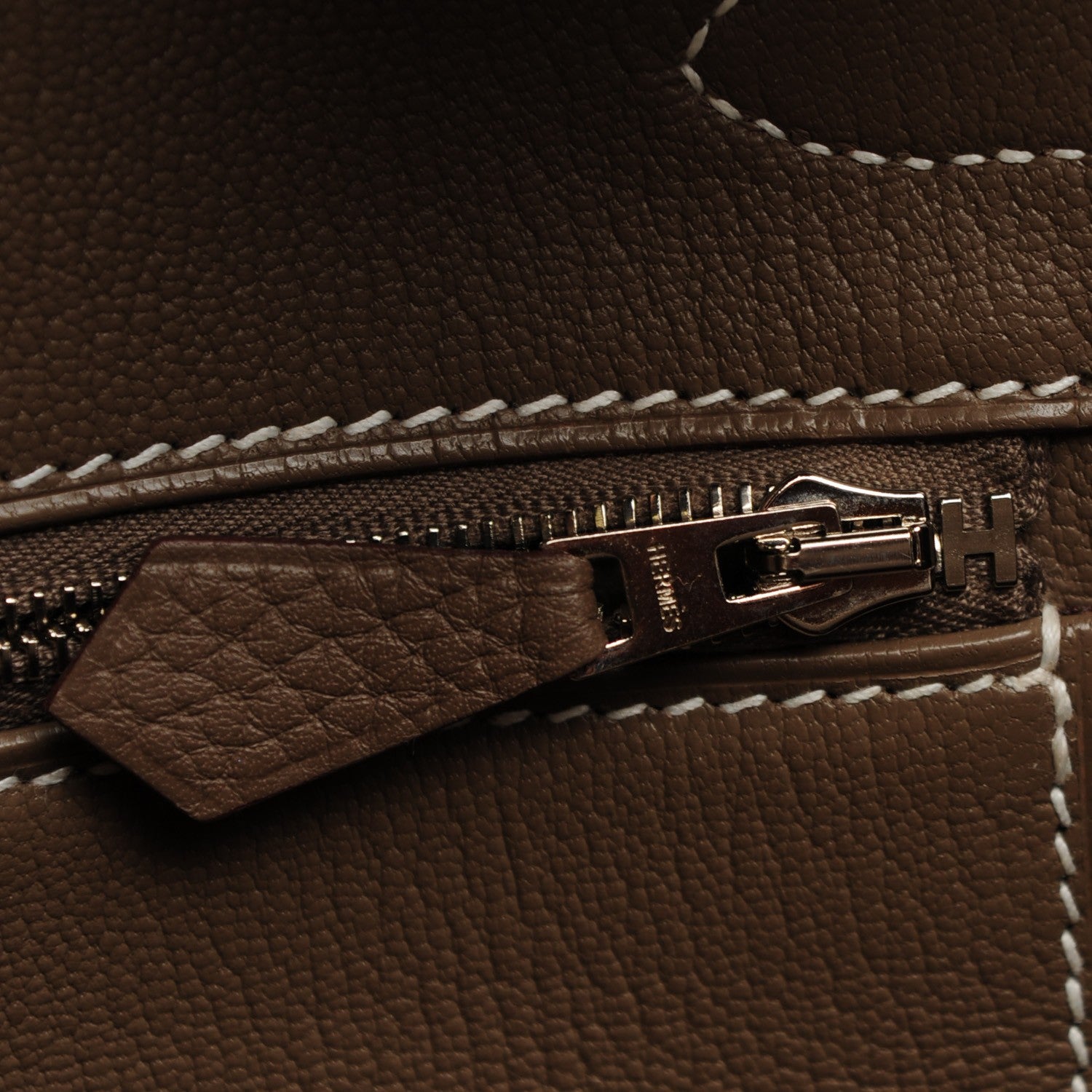 Hermes Taurillon Clemence Birkin 30 Etoupe 10 of 23