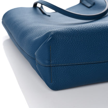 Moynat Taurillon Blush Calfskin Quattro Reversible Tote TPM Blue Zinc 14 of 15