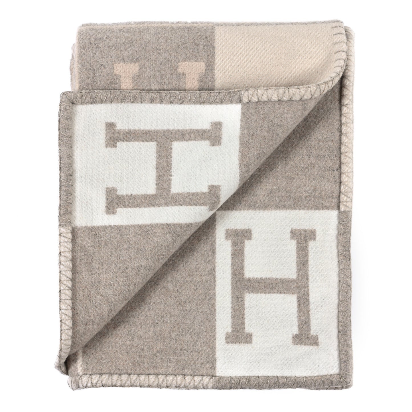 Wool Cashmere Avalon III Blanket Coco Camomille