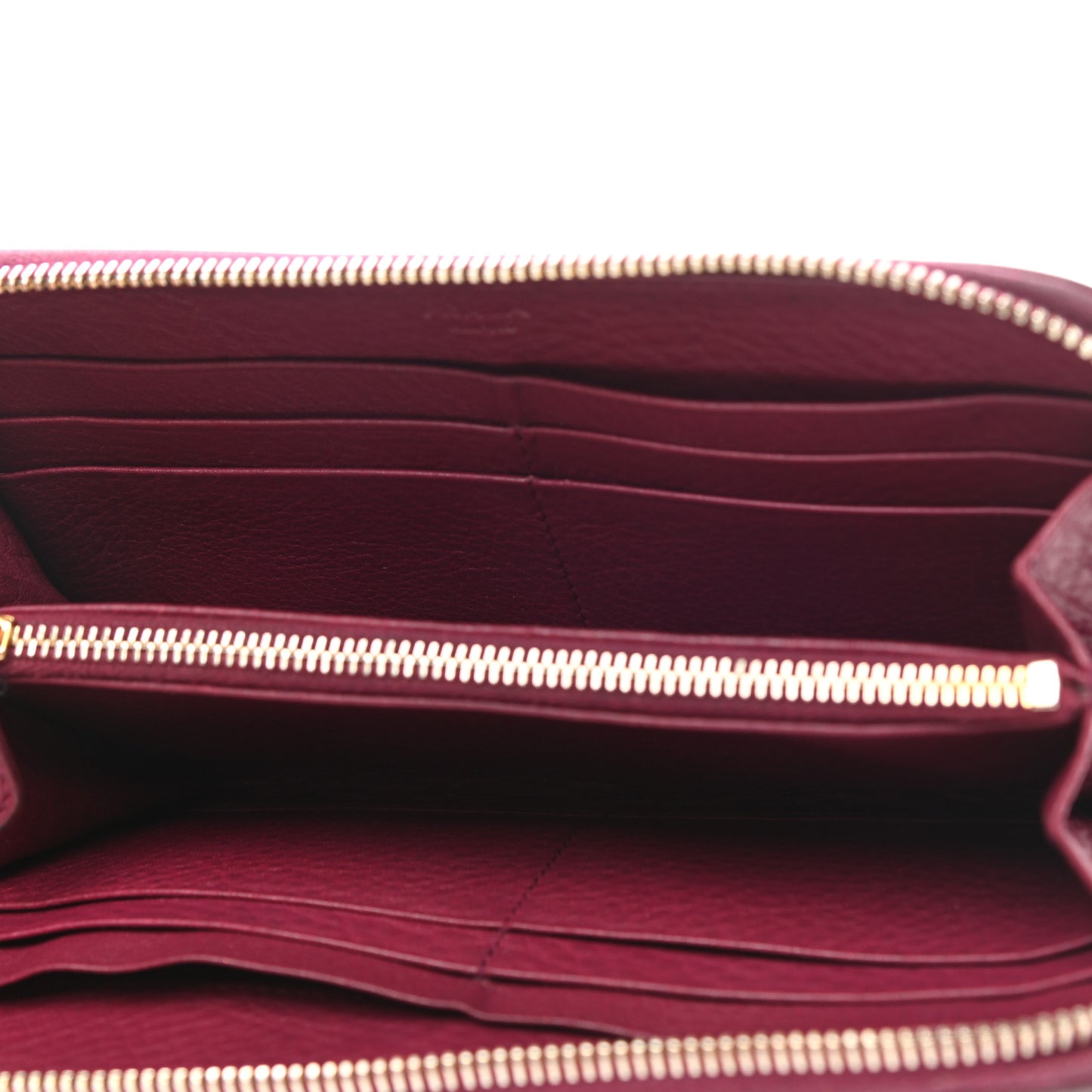 Vitello Daino Zip Around Wallet Ametista