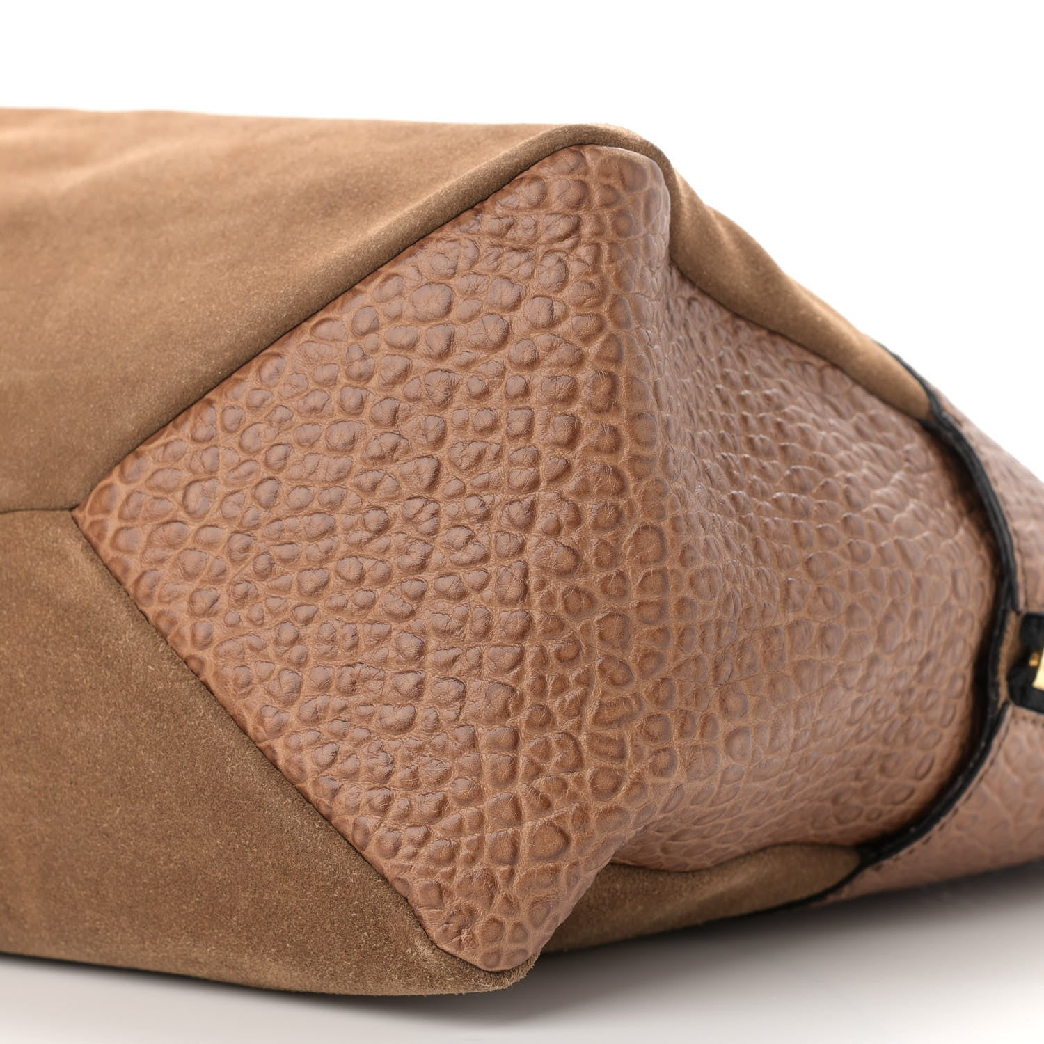 Burberry Signature Grain Suede Medium Callaghan Tote Camel 10 of 11