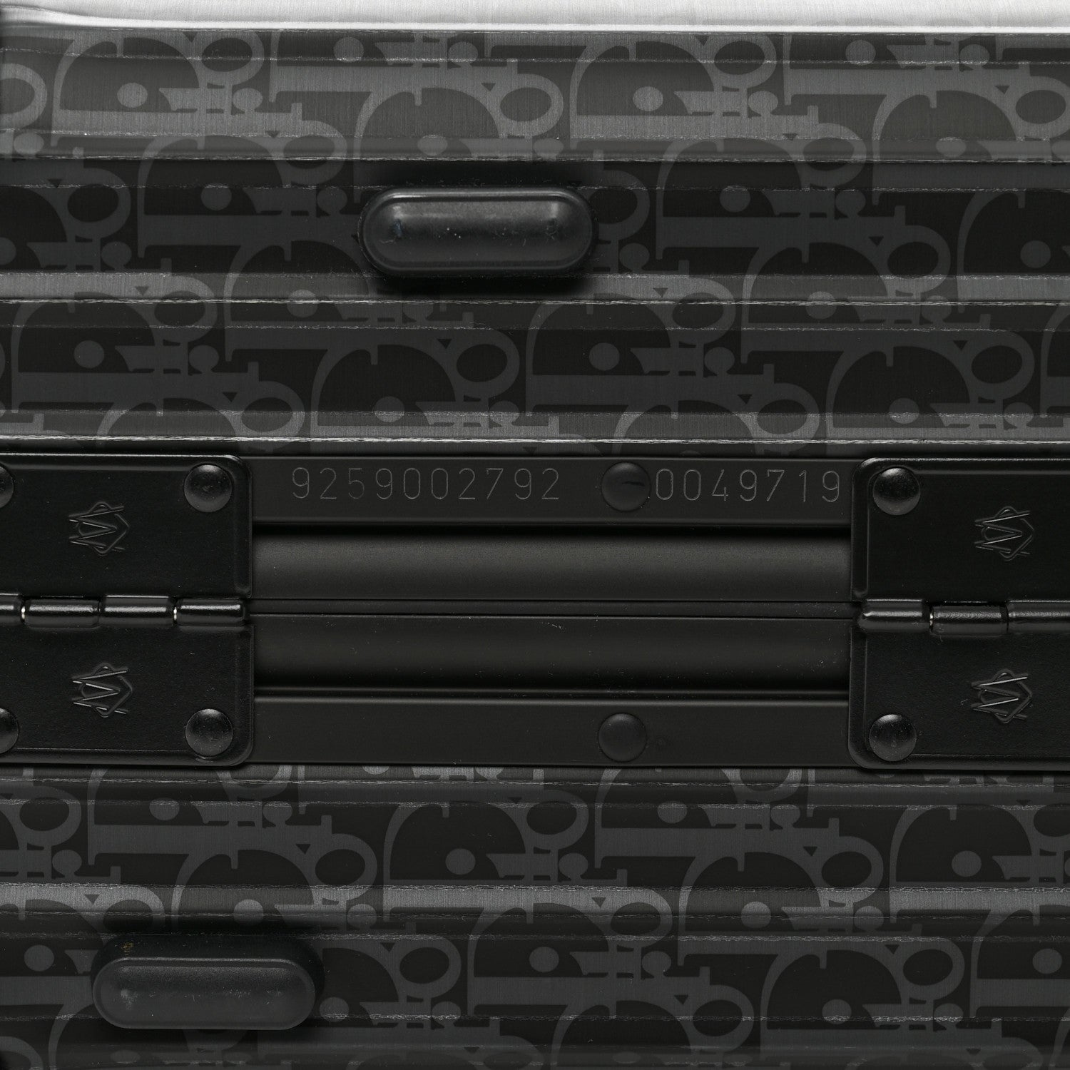 Christian Dior X RIMOWA Aluminum Gradient Cabin Luggage Black Multi 9 of 12