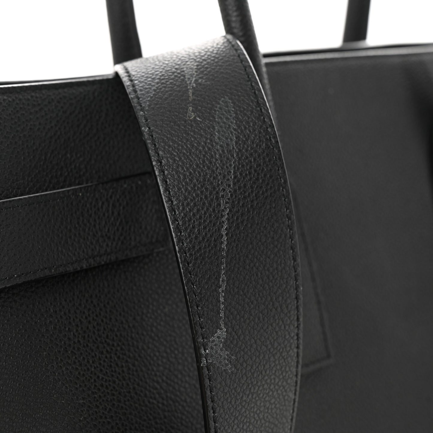 Grained Calfskin Large Sac De Jour Carryall Black