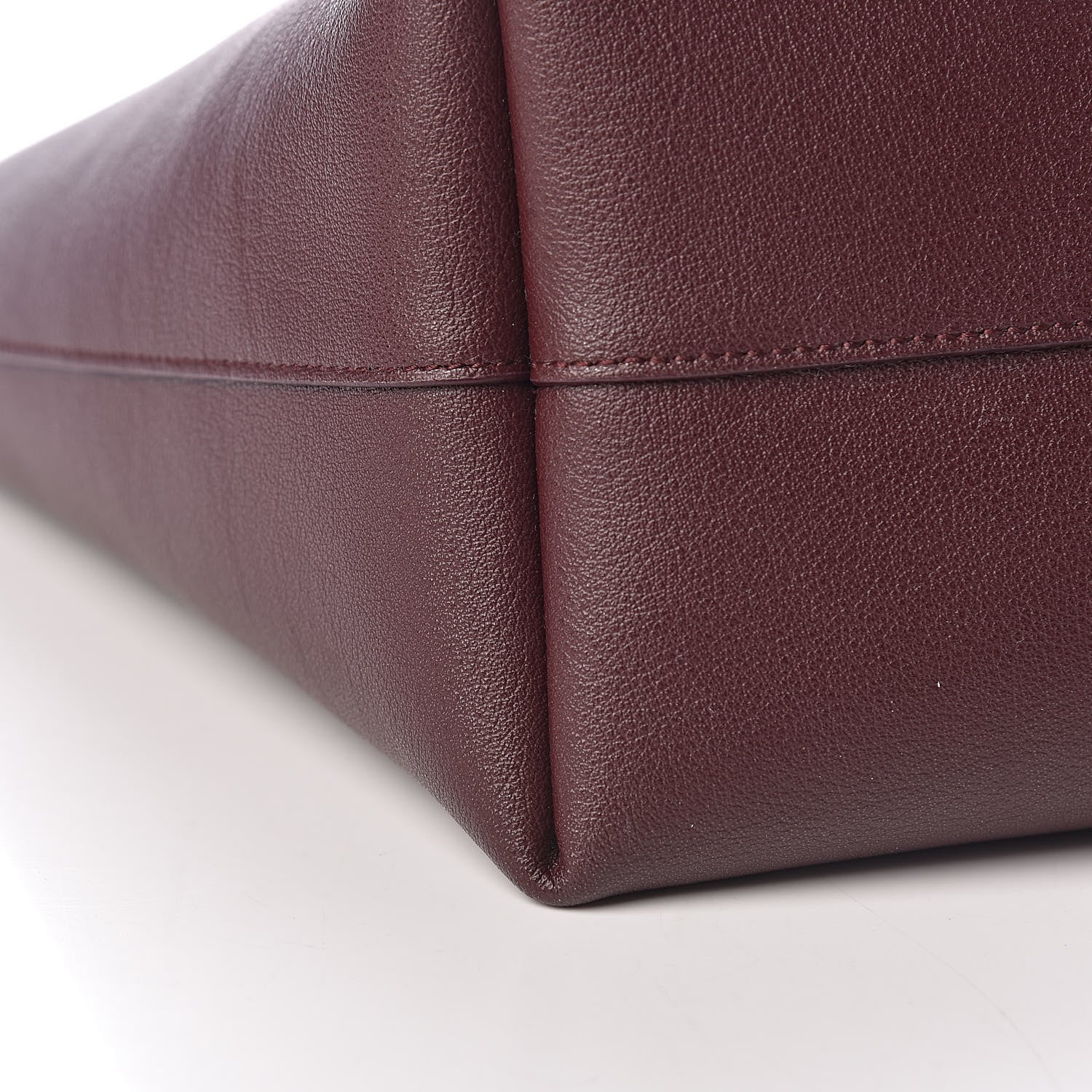 Saint Laurent Calfskin Large Shopping Tote Bordeaux 11 of 13