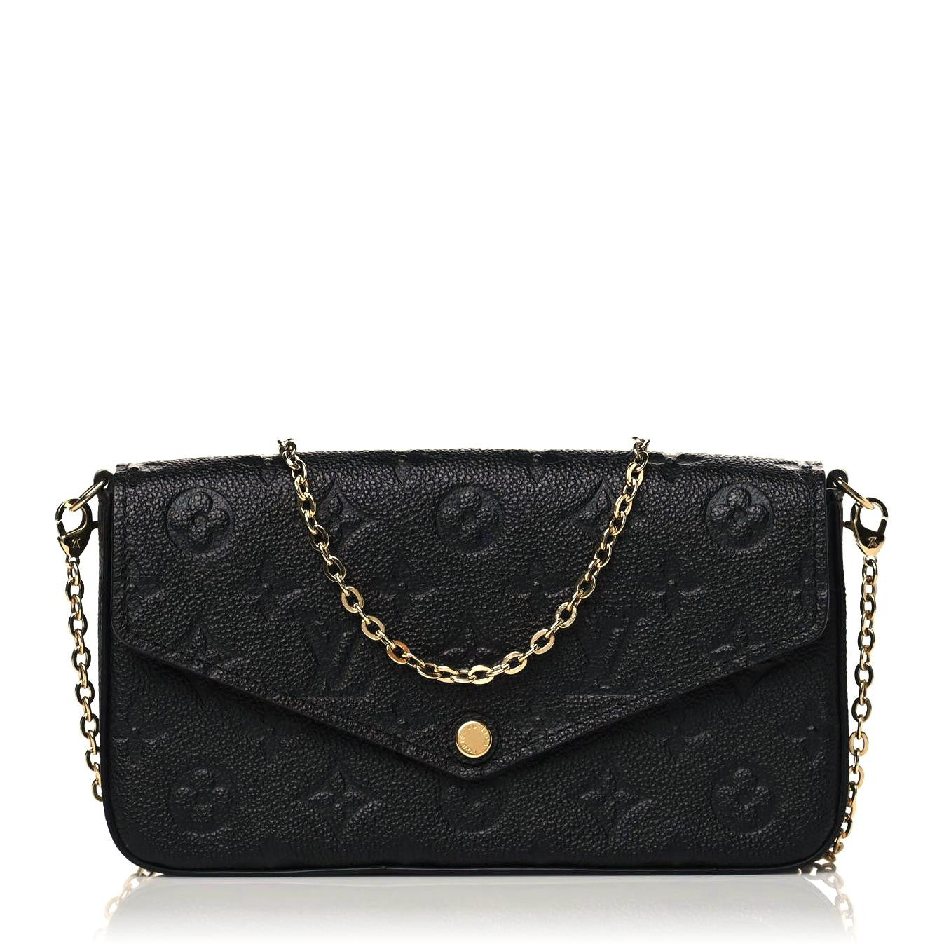 Empreinte Pochette Felicie Chain Wallet Black