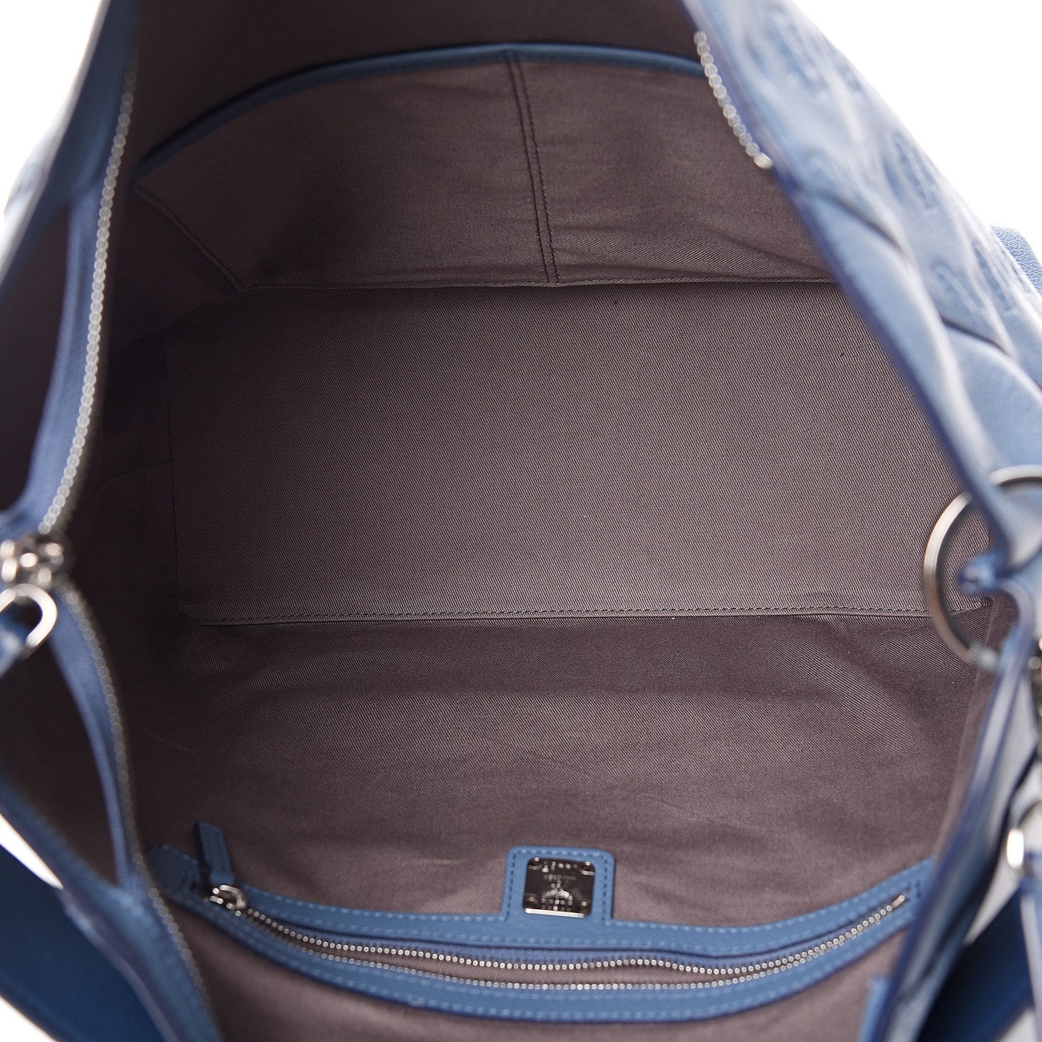 MCM Calfskin Ottomar Monogram Large Klara Hobo Luft Blue 4 of 8