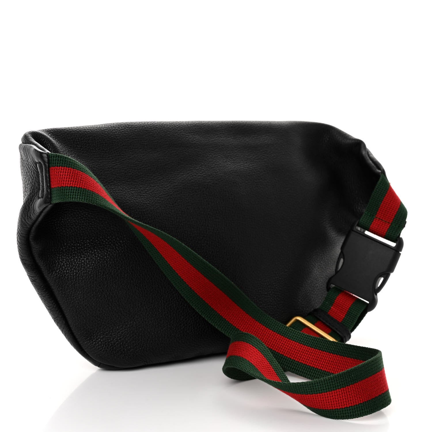 Gucci Grained Calfskin Logo Belt Bag Black 3 of 9