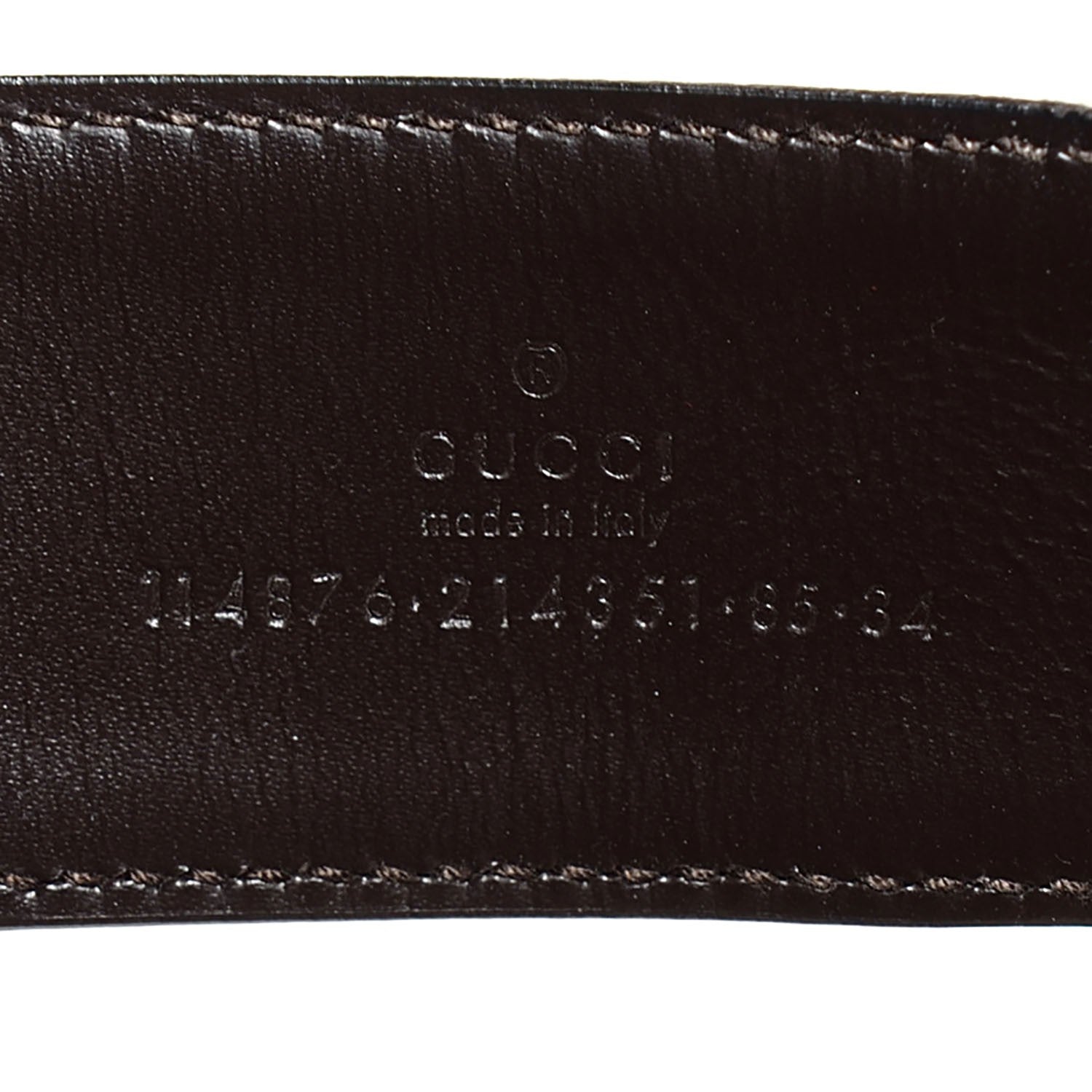 Gucci Monogram Interlocking G Belt 85 34 Off White 3 of 6