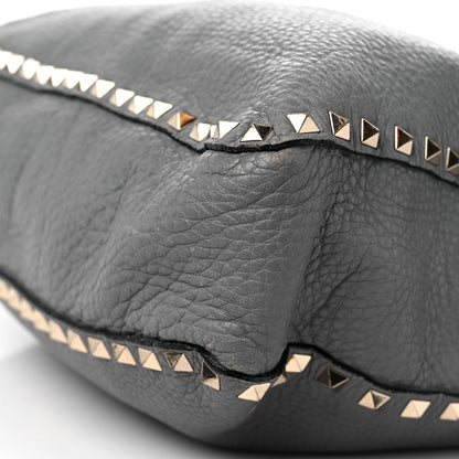 Valentino Garavani Pebbled Calfskin Small Rockstud Flip-Lock Messenger Bag Pebble 8 of 17