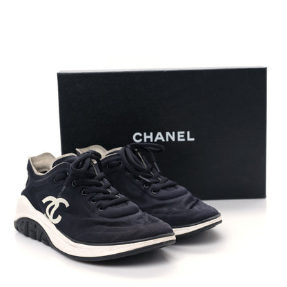 Chanel Lycra CC Sneakers 41 Black 9 of 9