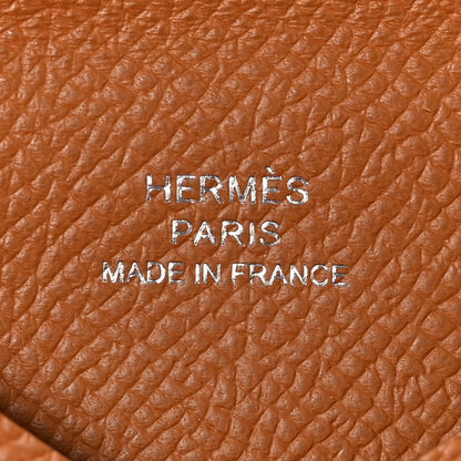 Hermes Epsom Calvi Card Case Gold 5 of 6