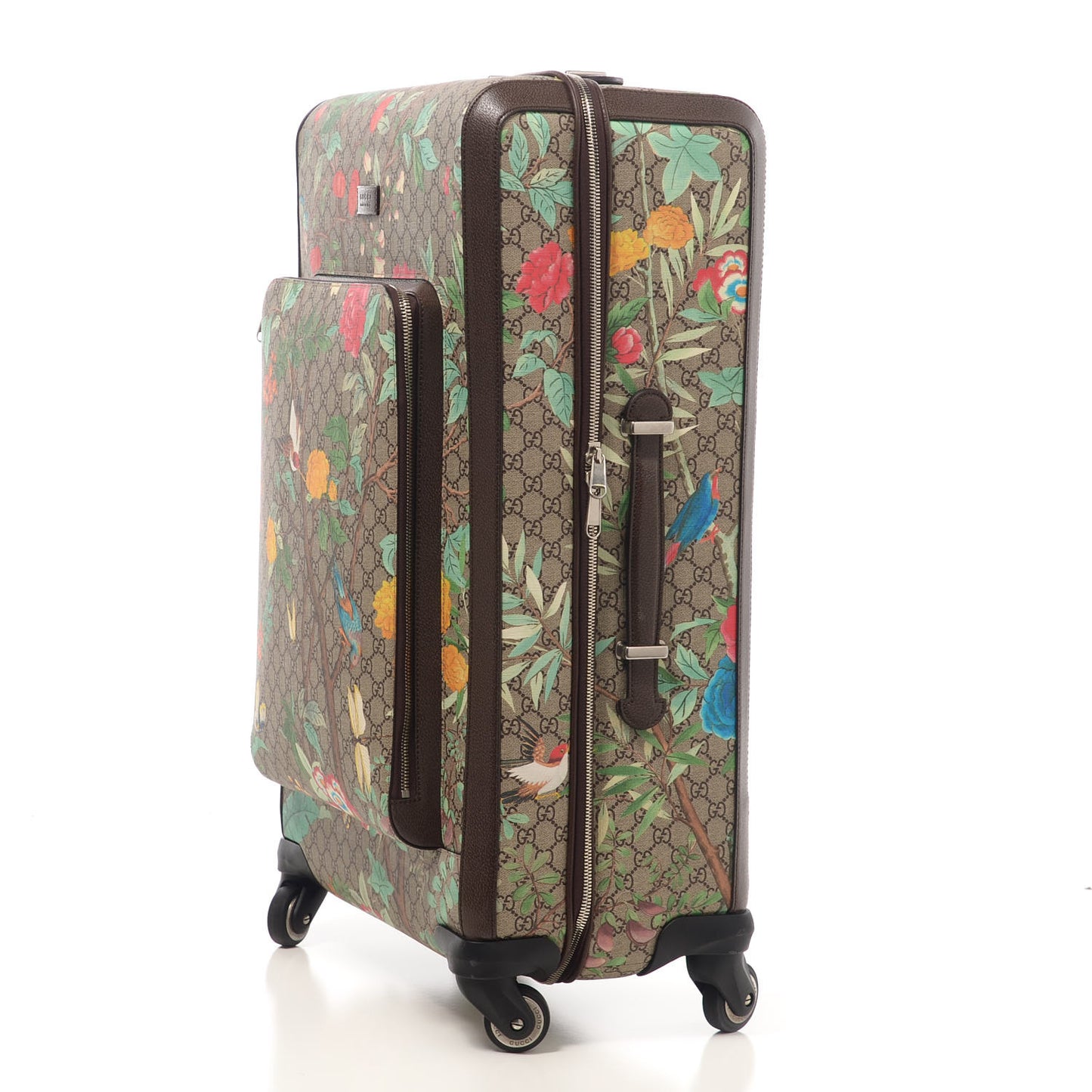 GG Supreme Monogram Tian Suitcase Beige Multicolor New Acero