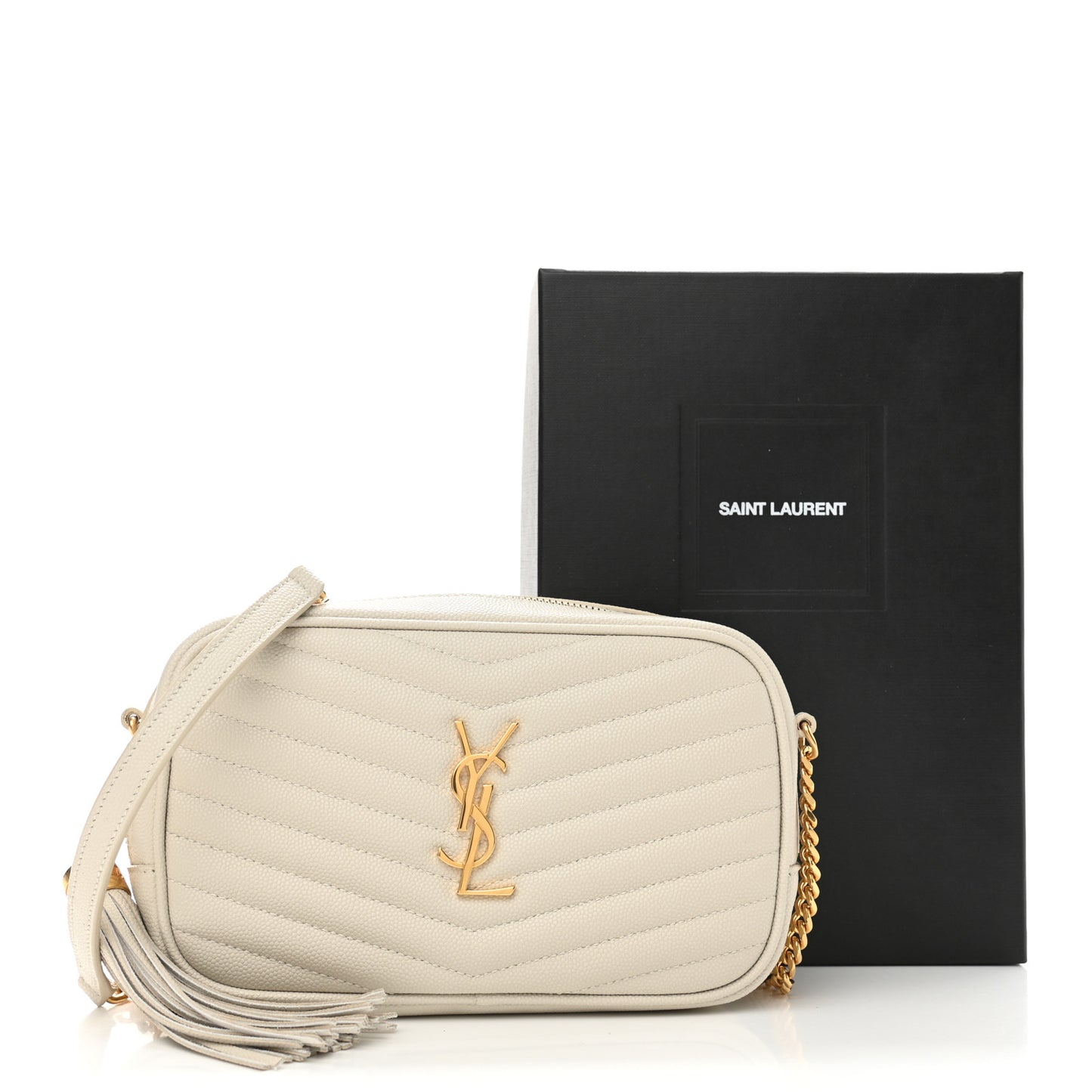Grain De Poudre Matelasse Monogram Mini Lou Camera Bag Crema Soft