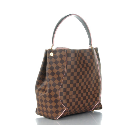 Louis Vuitton Damier Ebene Caissa Hobo Rose Ballerine 3 of 8